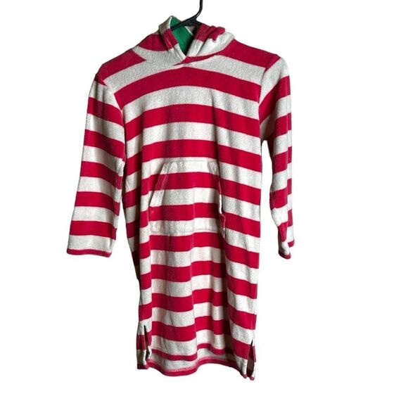 Mini Boden Other - Mini Boden Pink & White Stripe Toweling Dress
9-10yr pink white green striped